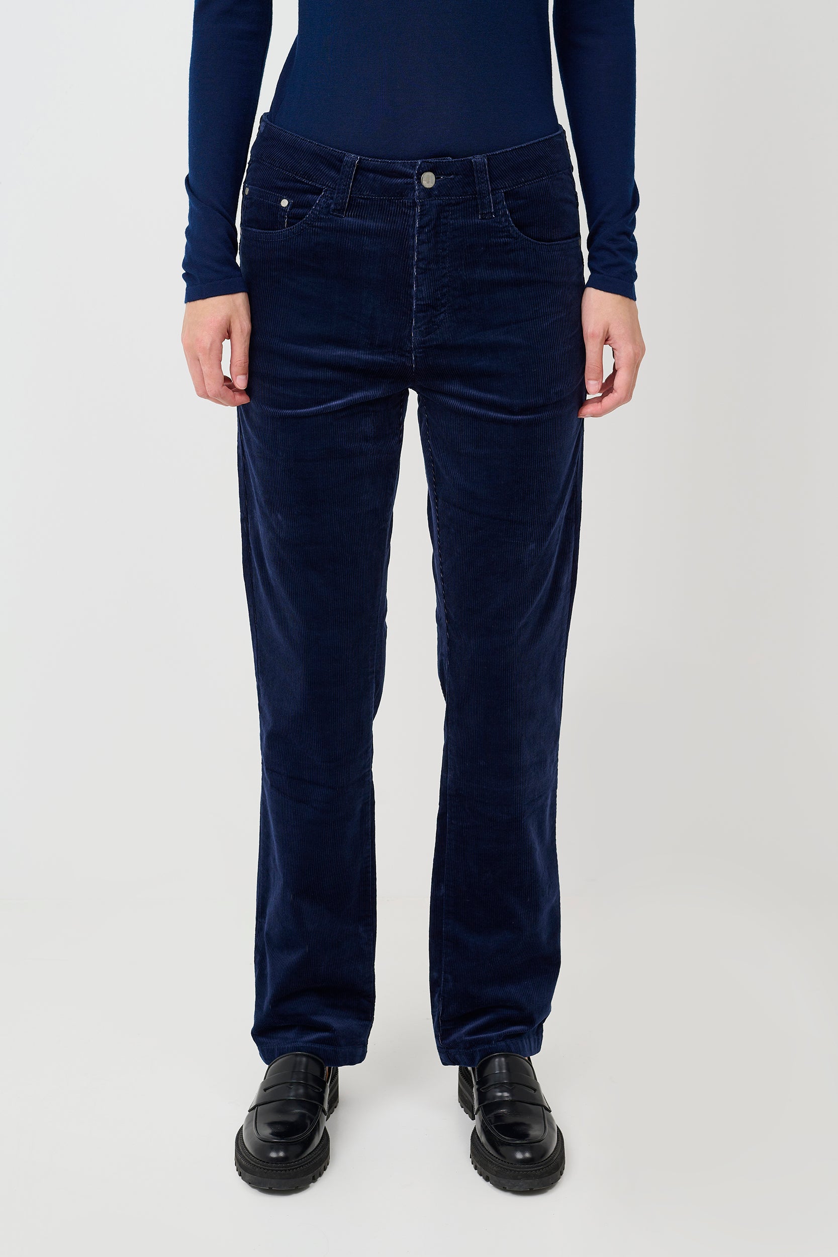 CRYolanda straight jeans i fløjl